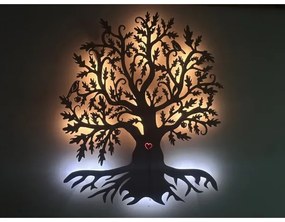 Li-Go 5747/DUB2 - LED fali dekoráció LED/10W/230V 45x55 cm tölgy