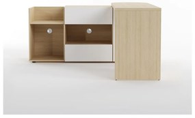 Íróasztal tölgyfa dekoros asztallappal 48x159 cm Tango – TemaHome