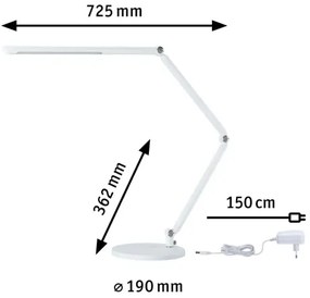 Paulmann 78911 - LED/10,6W Dimmelhető asztali lámpa FLEXBAR 230V 3000/4000/6500K