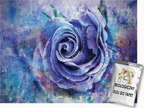 Fotótapéta Flizelina Természet Virágok Lila Festett Rózsa 100x75 ragasztó