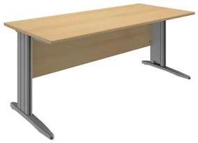 Manutan  System irodai asztal, 180 x 80 x 73 cm, egyenes kivitel, bükk mintázat%