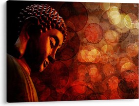 Kép - Buddha piros tónusokkal (70x50 cm)