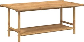 vidaXL bambusz dohányzóasztal 110x55x45 cm