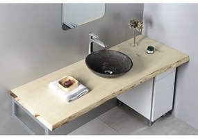 Sapho - BLOK pultmosdó, átmérő 40 cm, barna/kő