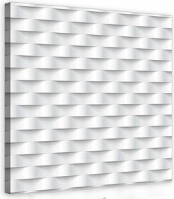 Vászonkép 80x80 Illúzió 3D fehér dombormű árnyékok geometrikus figurák modern