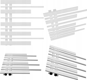 Fürdőszobai radiátor Pianino 585x570 Fehér Fényes Bal