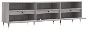 szürke sonoma színű szerelt fa TV-szekrény 150x30x44,5 cm