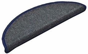 30 db sötétszürke és kék félkör alakú lépcsőszőnyeg 56 x 17 x 3 cm