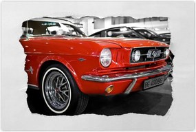 Poszterek 90x60 Piros Mustang