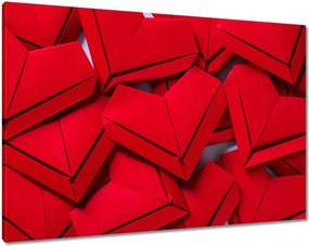 Vászonkép 100x70 Papír szív origami