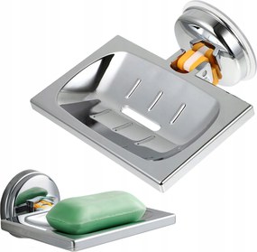 Szappantartó Króm Tapadókorongos Zuhanyszappantartó Polc