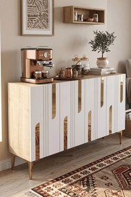 Nota 120 - Sapphire Oak, White, Gold