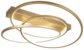 Aranyszínű LED dimmelhető mennyezeti lámpa 49x64 cm Darvin – Trio