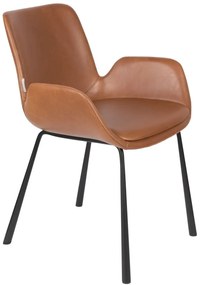 Brit LL design karfás szék, barna