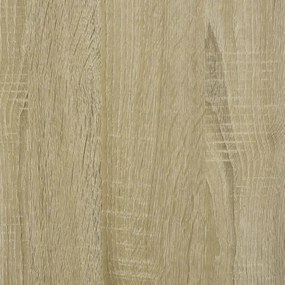sonoma tölgy színű szerelt fa íróasztal fiókokkal 102x50x76 cm