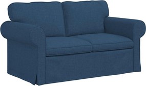 vidaXL Kanapé Kék 215 x 82 x 80 cm szövet