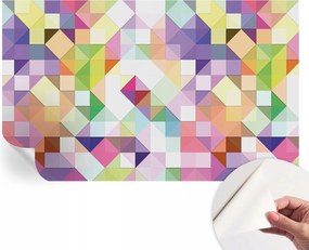 Design fali fotótapéta öntapadós Színes formák 416x254 cm