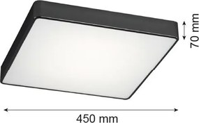 Argon ONTARIOED 3577 Süllyesztett mennyezeti lámpa 1x40,5W/LED 3000K 4500LM IP20