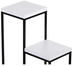 KASKADA virágtartó állvány 70x34 cm fekete/fehér