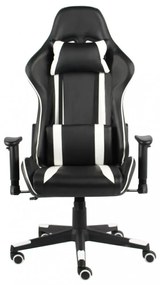 fehér PVC forgó gamer szék