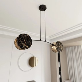Emibig modern függeszték motif fekete arany emi1327/2