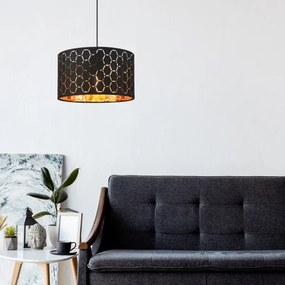 ULLE kábeles függőlámpa 1xE27/15W/230V fekete