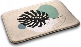 Fürdőszobaszőnyeg vegyes minták Páfrány levél 90x60 cm