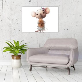 Üveg kép - Akvarell állatka N⁰2 (70x50 cm)