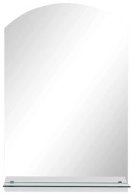 edzett üveg falitükör polccal 40 x 60 cm