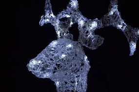 NEXOS Karácsonyi rénszarvas 120 LED 100 cm hideg fehér