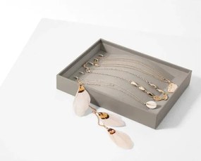 Bársony ékszerdoboz nyakláncokhoz, karkötőkhöz, 7 akasztóval