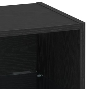 Lebegő Polc Fekete Tölgy 40x28,5x40 cm Műgyanta