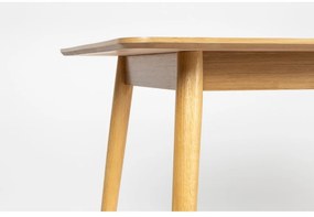 Étkezőasztal tölgyfa dekorral 80x160 cm Fabio – White Label