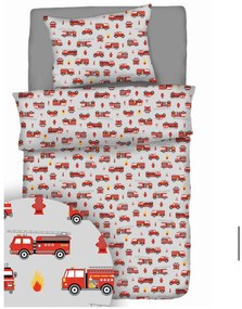 Pamut lepedők Tűzoltók TiaHome - Detský set 130x90cm + 65x45cm