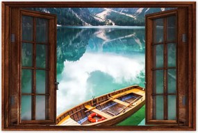 Poszterek 90x60 Csónak a hegyi tavon