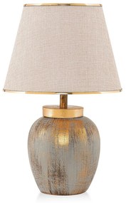 Krémszínű-aranyszínű asztali lámpa (magasság 47 cm) – Opviq lights