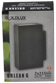 Polux ORLEAN G 319814 Fali lámpa 2x2,5W 4000K 2x215LM IP54