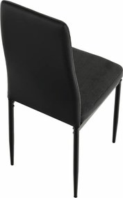 Étkező szék, sotétszürke/fekete, ENRA