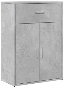 2 db betonszürke szerelt fa tálalószekrény 60 x 30 x 84 cm