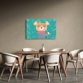 Kép - Integető mackó (90x60 cm)