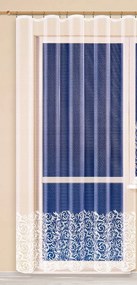 Mg Függöny jacquard 4144 Fehér 200x210cm Kész Szalaggal Skr