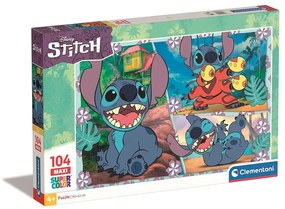 Disney Lilo és Stitch, A csillagkutya Plasma Blaster 104 db-os maxi puzzle Clementoni