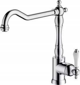 Vintage álló konyhai csaptelep Cooke &amp; Lewis Retro Rusztikus Sárgaréz Króm