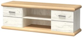 TV asztal/szekrény Kenny 11 (fehér craft + arany craft). 1057836