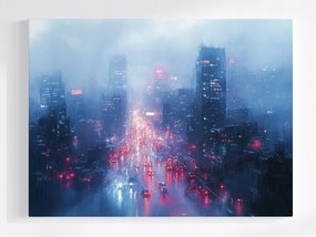 Vászonkép Canvas Város Metropolisz Felhőkarcolók Utca Kilátás 100x75