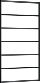 vidaXL fekete ESG üveg és alumínium tolóajtó 102 x 205 cm