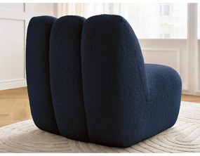 Sötétkék buklé fotel Janissaire – Bobochic Paris