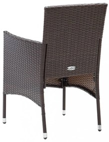 4 db barna kerti polyrattan étkezőszék