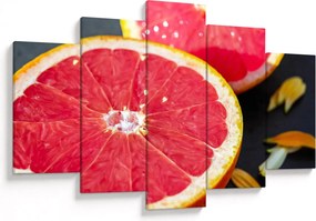 Szeletelt grapefruit képe (150x105 cm)