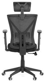 Fekete Hálós Irodai Szék, Hinta Mechanikával. KA-Q851 BK